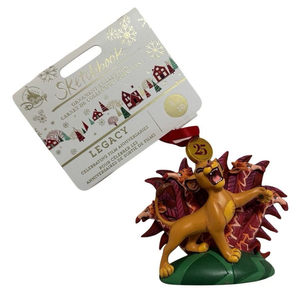 DISNEY LION KING 25TH ANNIVERSARY SKETCHBOOK 2019 ORNAMENT NEW 5/10
